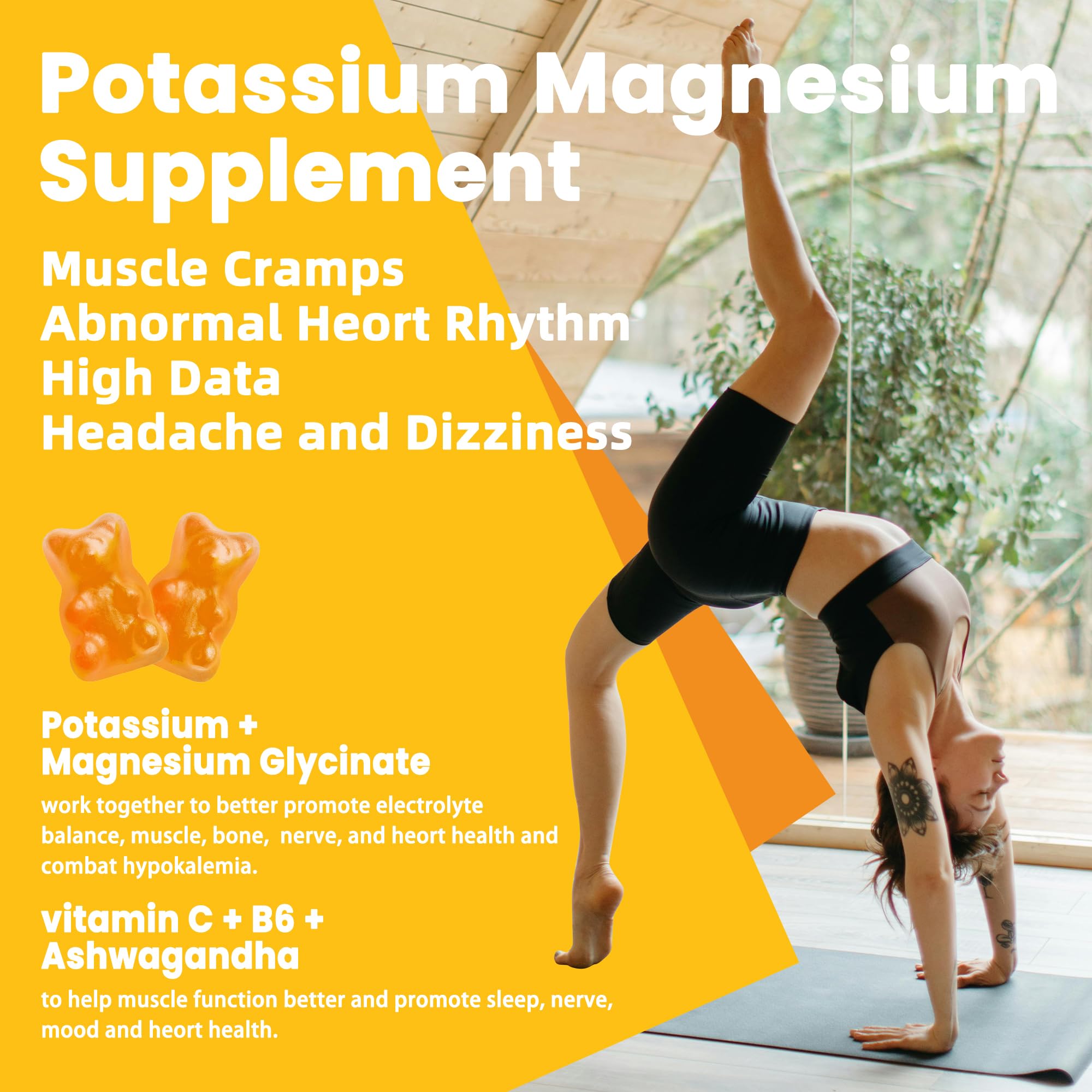 Pets Purest Potassium Magnesium Gummies serving shot shows easy daily chew for busy days
