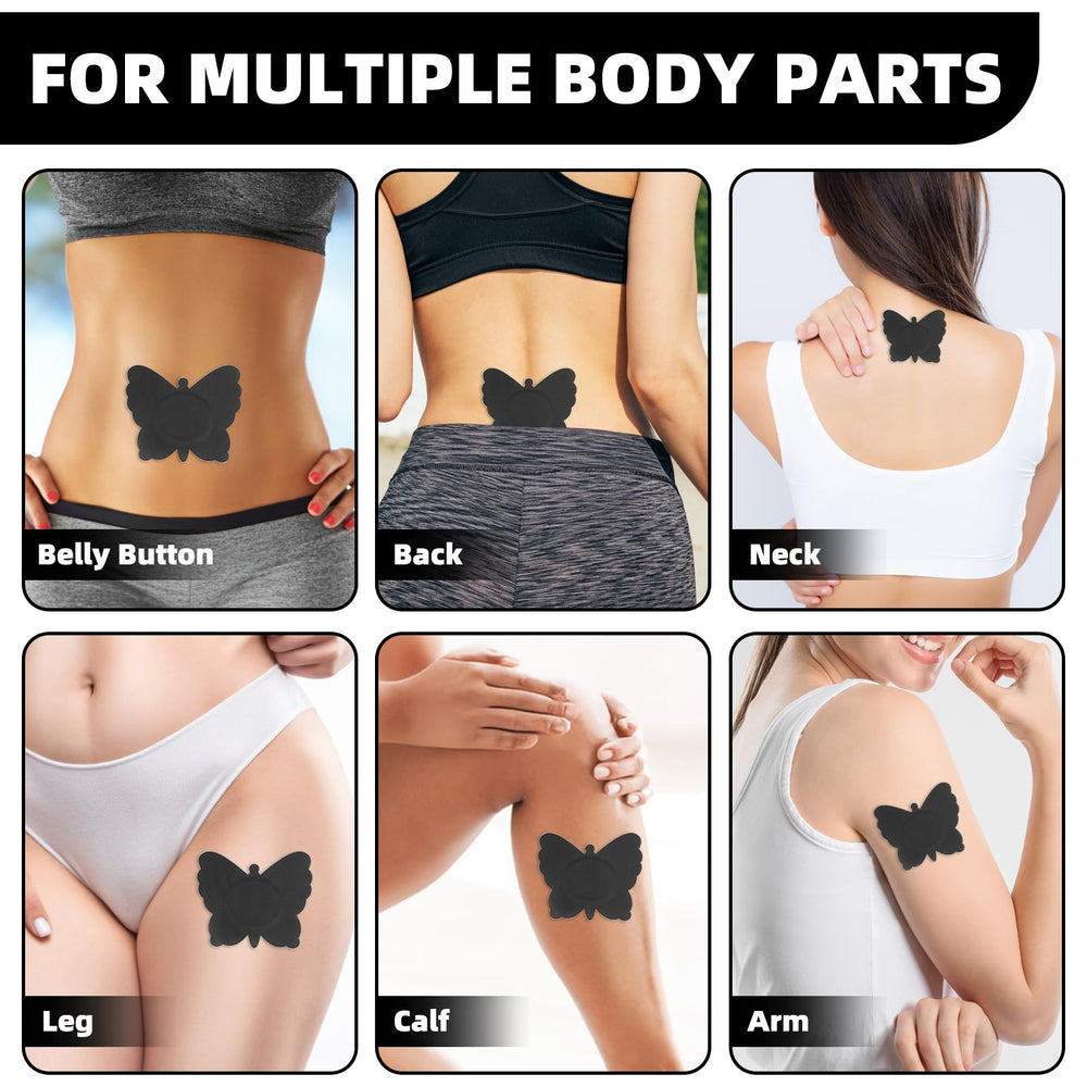 Pexihoap butterfly castor oil pack with breathable fabric for comfortable wear