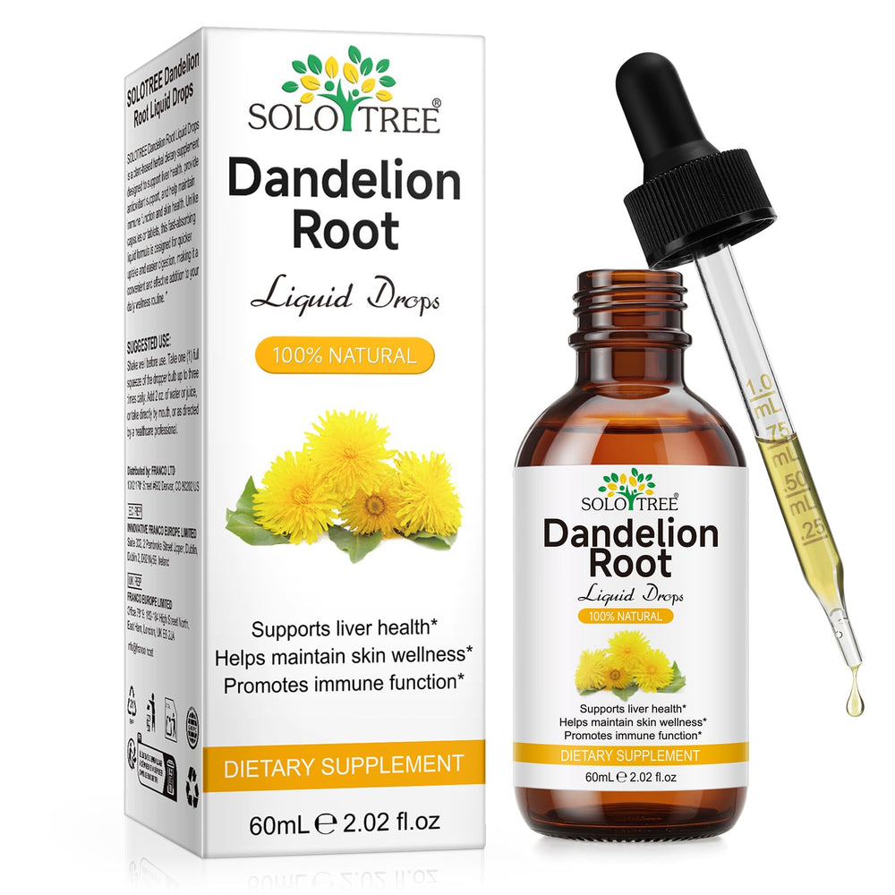 PFDGRVI Dandelion Root Drops bottle ready for daily use, emphasizing convenience