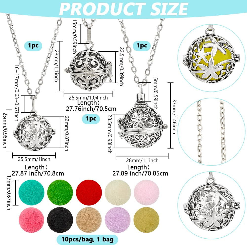 Close-up of diffuser pendant showing hollow design and diffusion holes for even aroma.