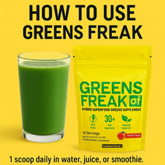 Pharmafreak Greens Freak digestive enzymes support healthy digestion