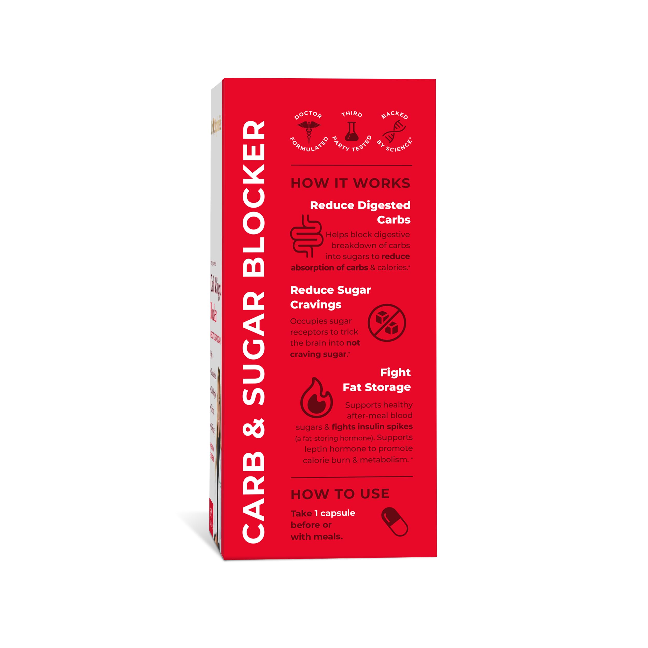Pharmaganics Dr. Stephanie's Mealtime Blocker berberine ingredients near label