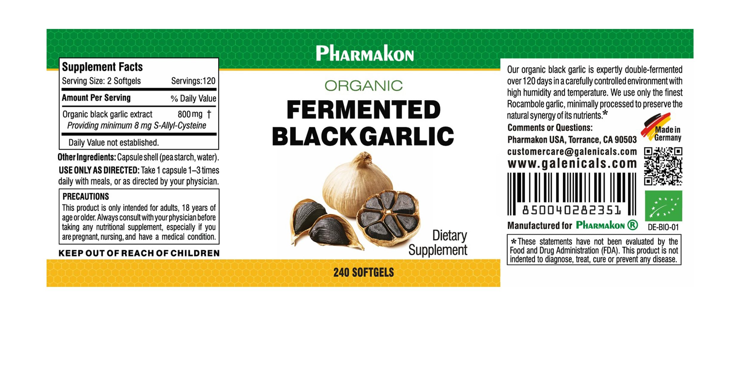 PHARMAKON soft capsules pour for easy daily use