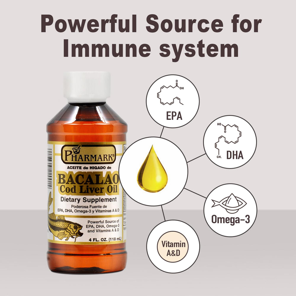 Pharmark Cod Liver Oil label closeup—trustworthy nutrition details.