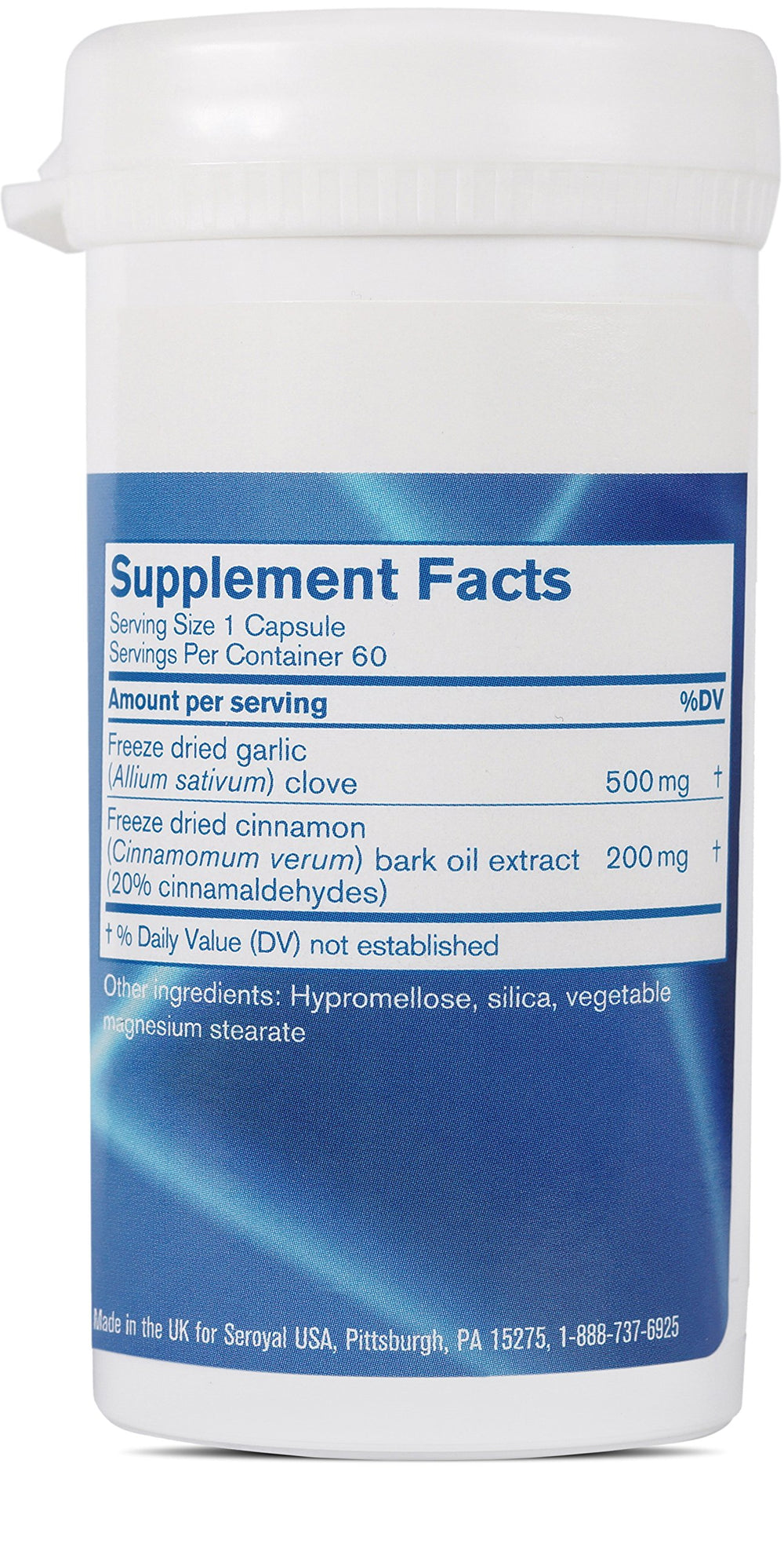 Pharmax Alli-Cinn capsules close-up highlighting convenient daily use.