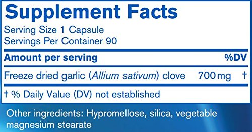Pharmax Garlic Freeze Dried packaging on shelf communicates easy access and reliability.