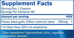 Pharmax Garlic Freeze Dried packaging on shelf communicates easy access and reliability.