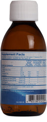 Pharmax Ultra EPA/DHA Liquid bottle close-up on label highlighting high EPA and DHA per serving.
