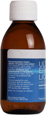 Pharmax Ultra EPA/DHA Liquid orange-flavored bottle on kitchen counter for daily wellness.