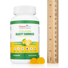 Pharmvista biotin zinc vitamins icons emphasize essential nutrients for daily care.