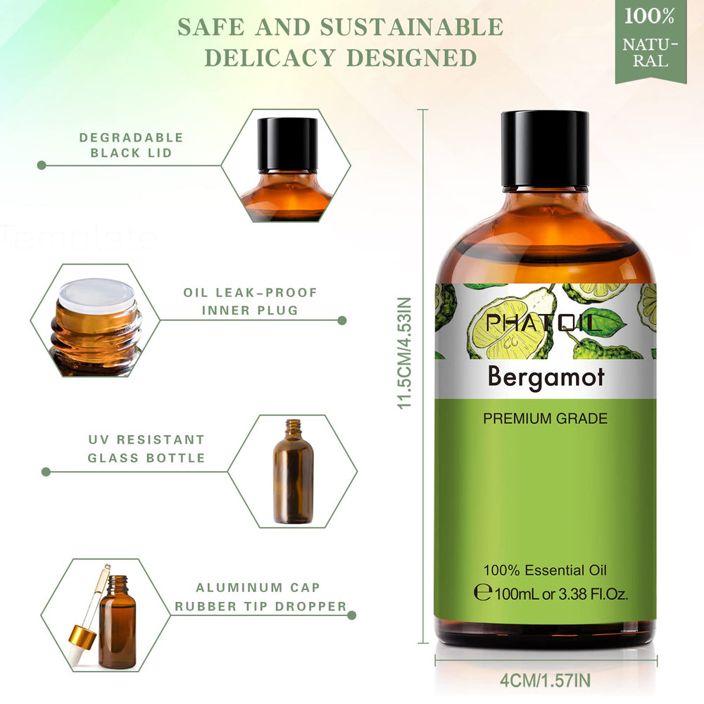 PHATOIL Bergamot essential oil suitable for DIY candles and soaps.