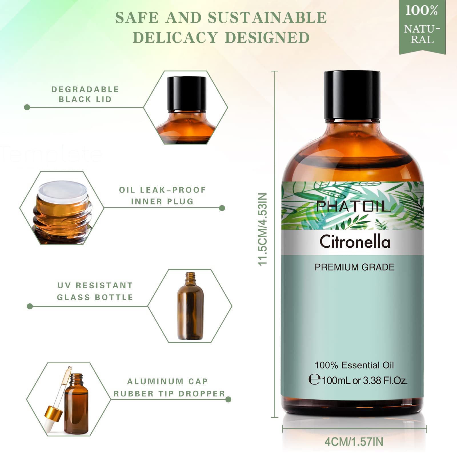 PHATOIL citronella oil ideal for candle making projects.