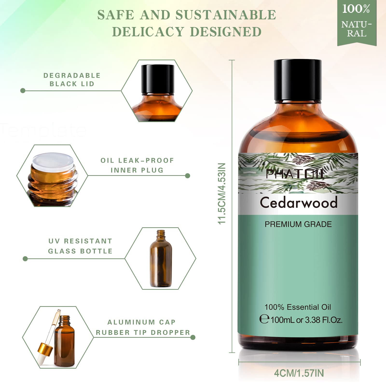 PHATOIL Cedarwood oil ideal for homemade soaps.