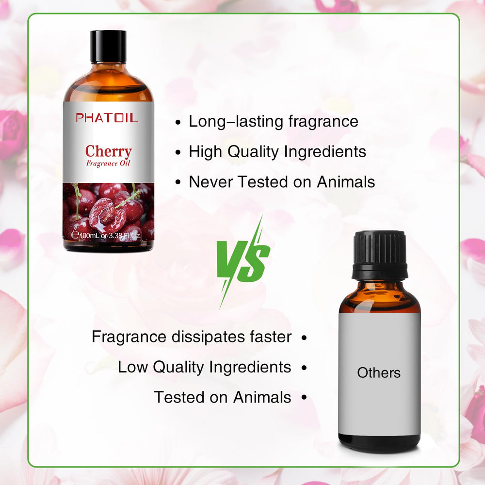 PHATOIL cherry fragrance oil used in soap making and scented crafts.
