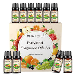 PHATOIL Coconut & Vanilla fragrance oil set pour for diffuser use and mood enhancement