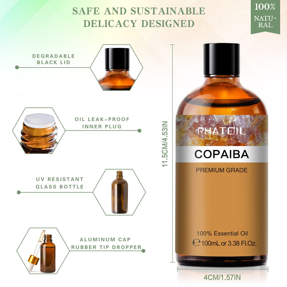 PHATOIL Copaiba oil used in a diffuser for aromatic ambiance