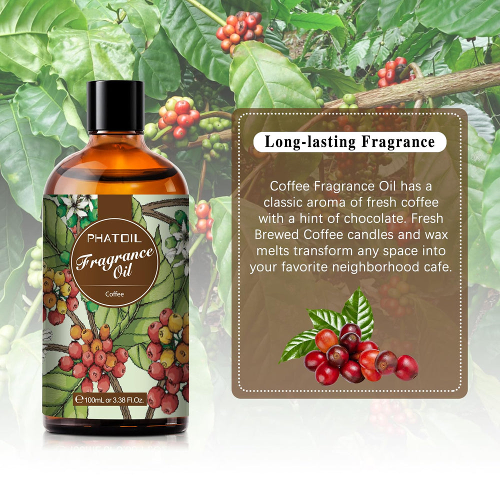 PHATOIL diffuser with coffee oil creating a cozy living room atmosphere.