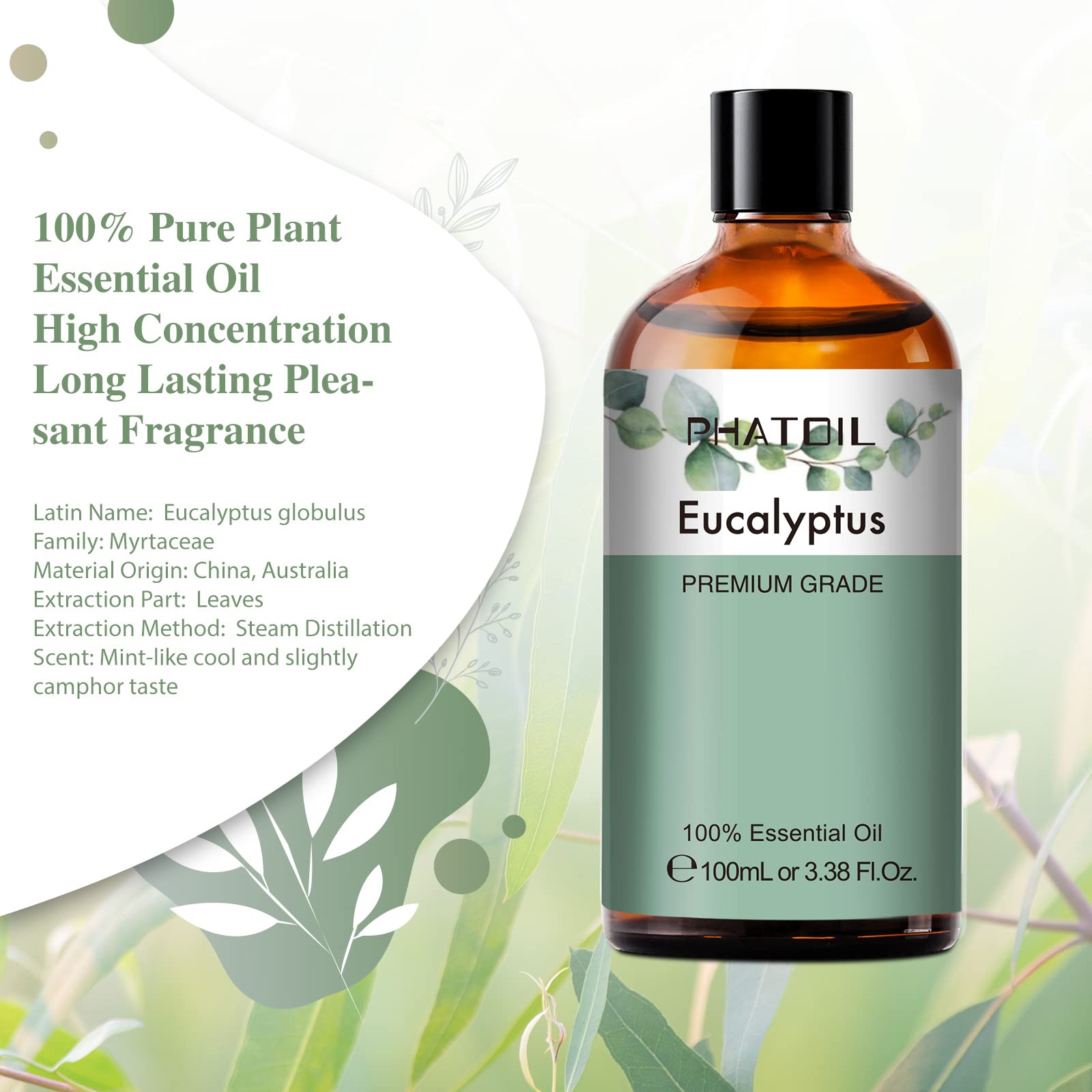 PHATOIL eucalyptus oil used in diffusers to refresh spaces
