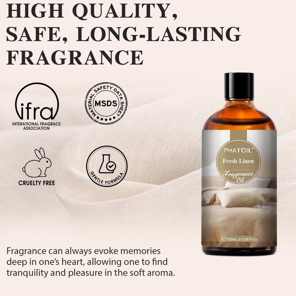 PHATOIL Fresh Linen Oil in a diffuser humidifier setting adds inviting aroma.