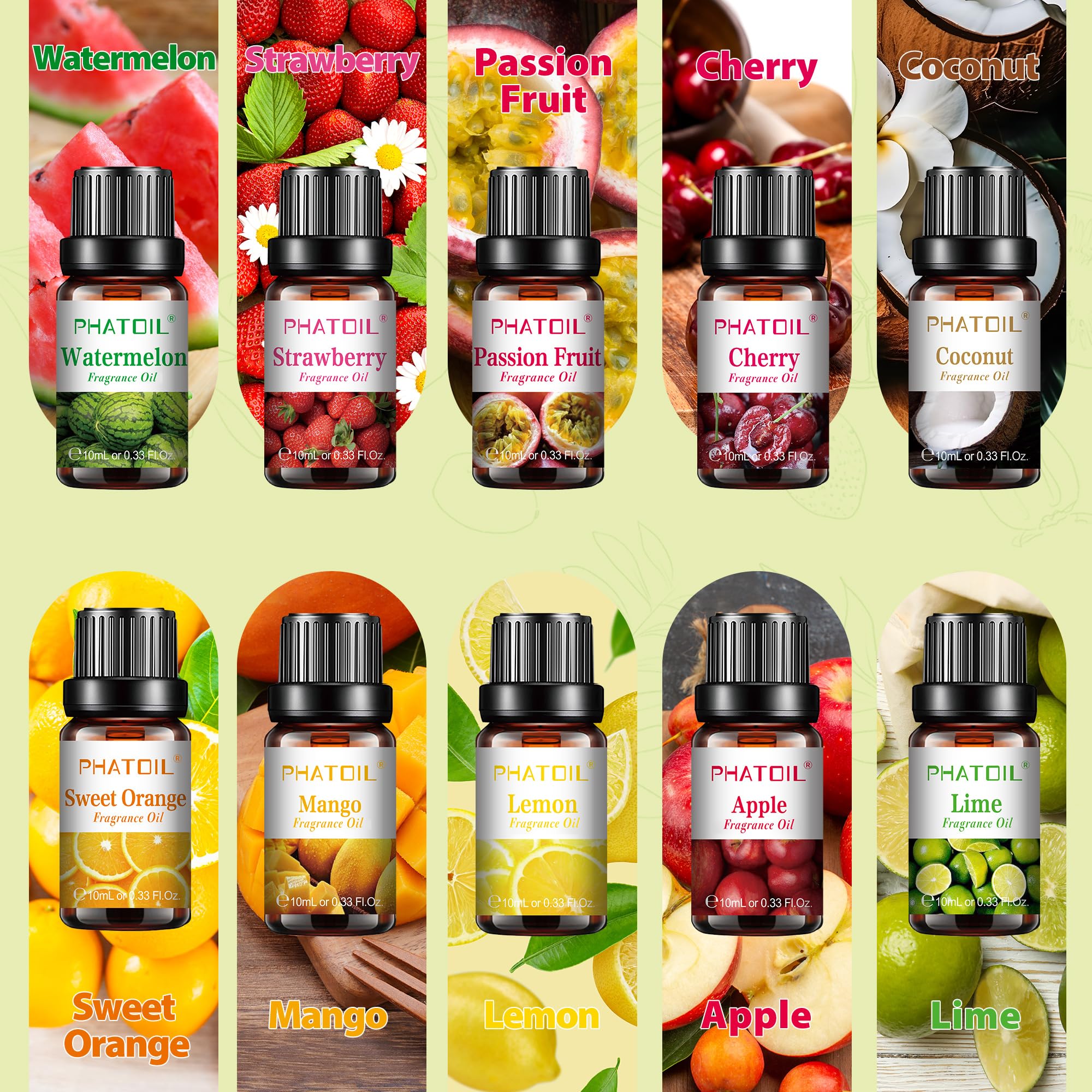 PHATOIL apple fragrance oil ideal for soaps and bath products, bright fruit-forward note.