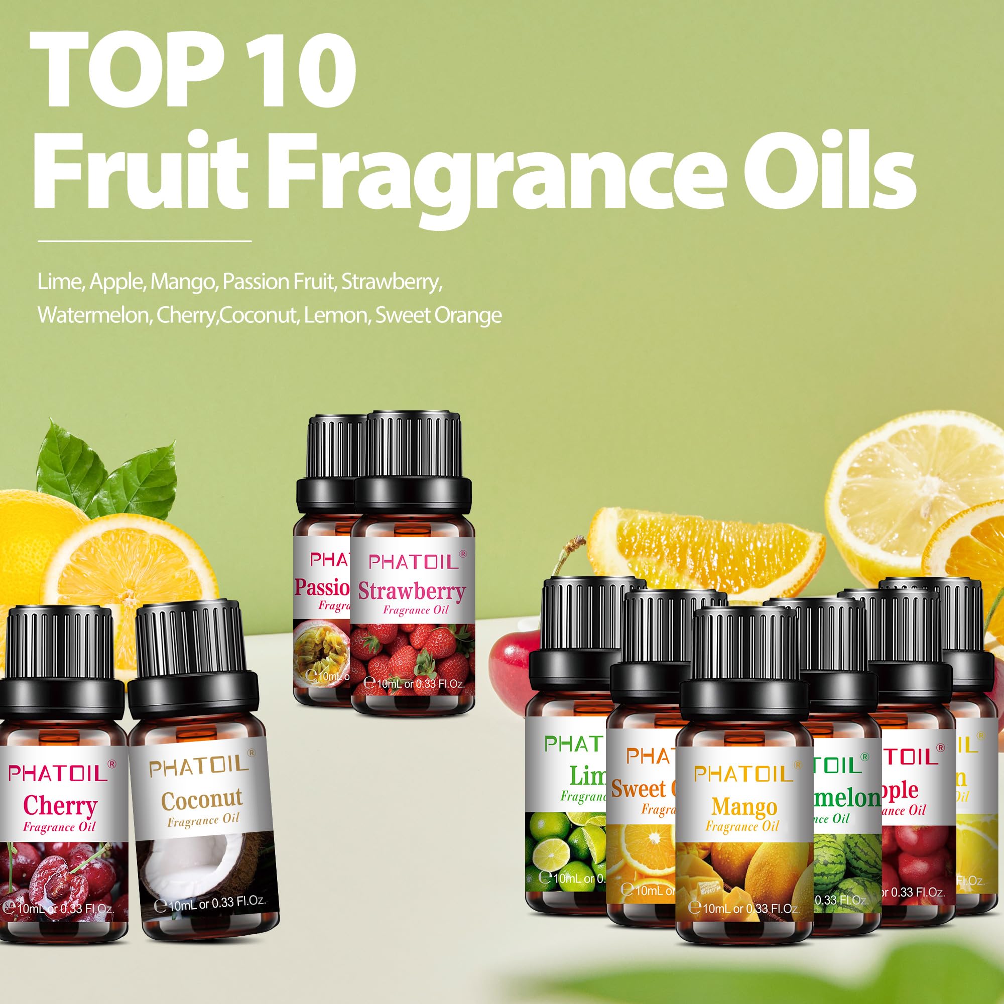 PHATOIL cherry fragrance oil for vibrant candles and diffusers, sweet and playful aroma.