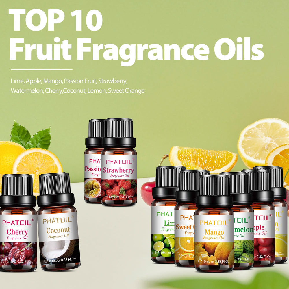 PHATOIL cherry fragrance oil for vibrant candles and diffusers, sweet and playful aroma.