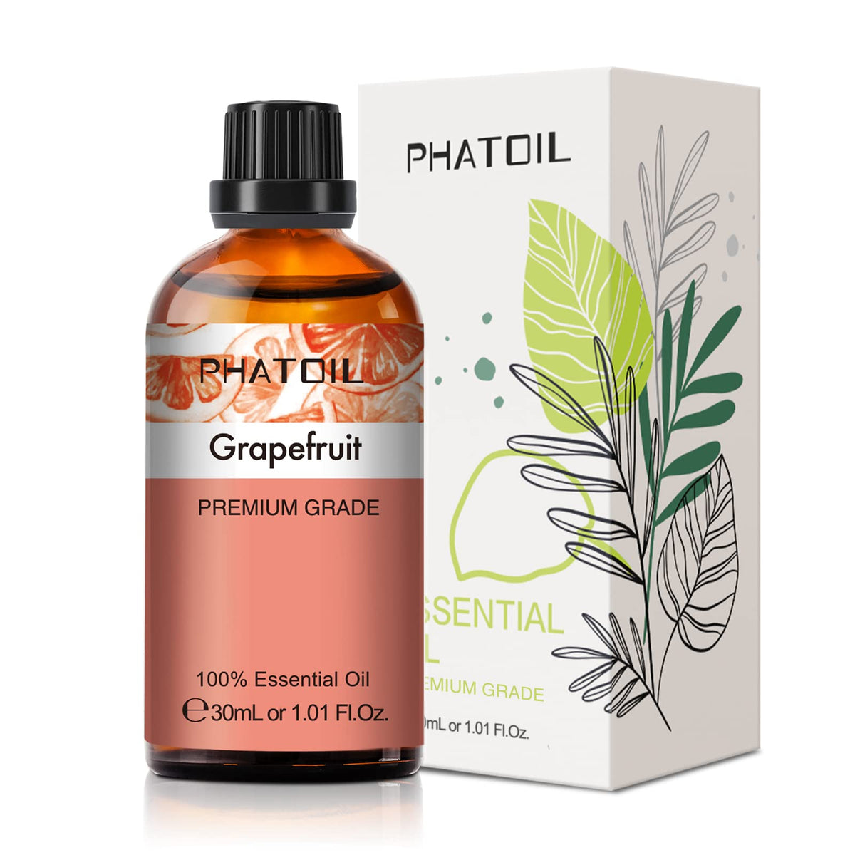 PHATOIL Grapefruit Essential Oil bottle pour for precise aroma blends.
