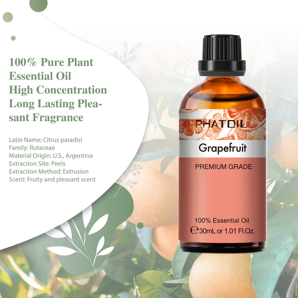 PHATOIL Grapefruit Essential Oil in diffuser for a fresh scent.
