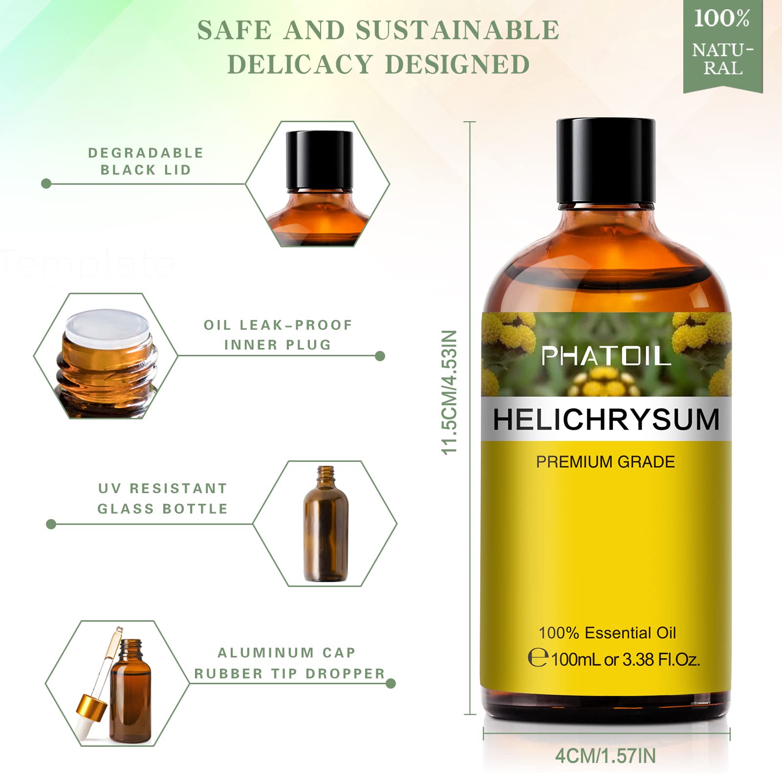 PHATOIL Helichrysum for soap making in crafts