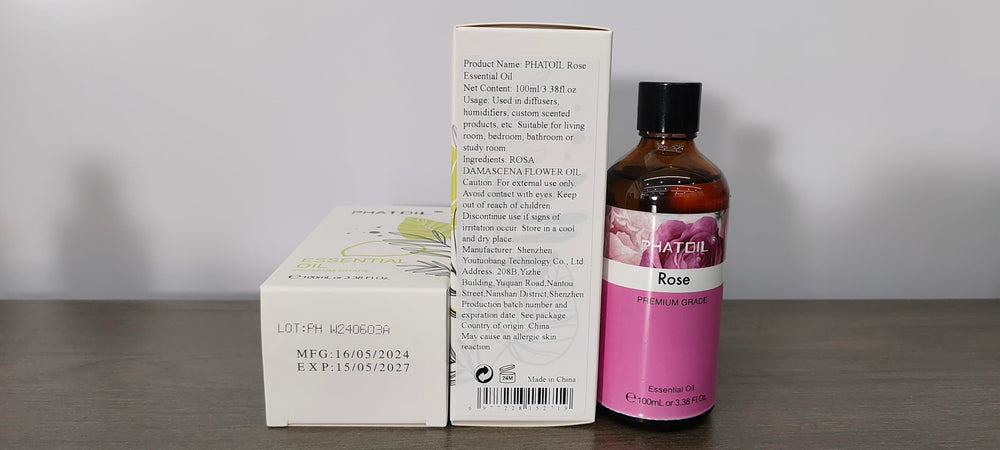 PHATOIL rose oil great for home and office fragrance blends