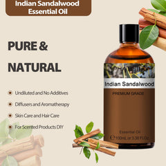 PHATOIL Indian Sandalwood essential oil diffuser setup with warm aroma