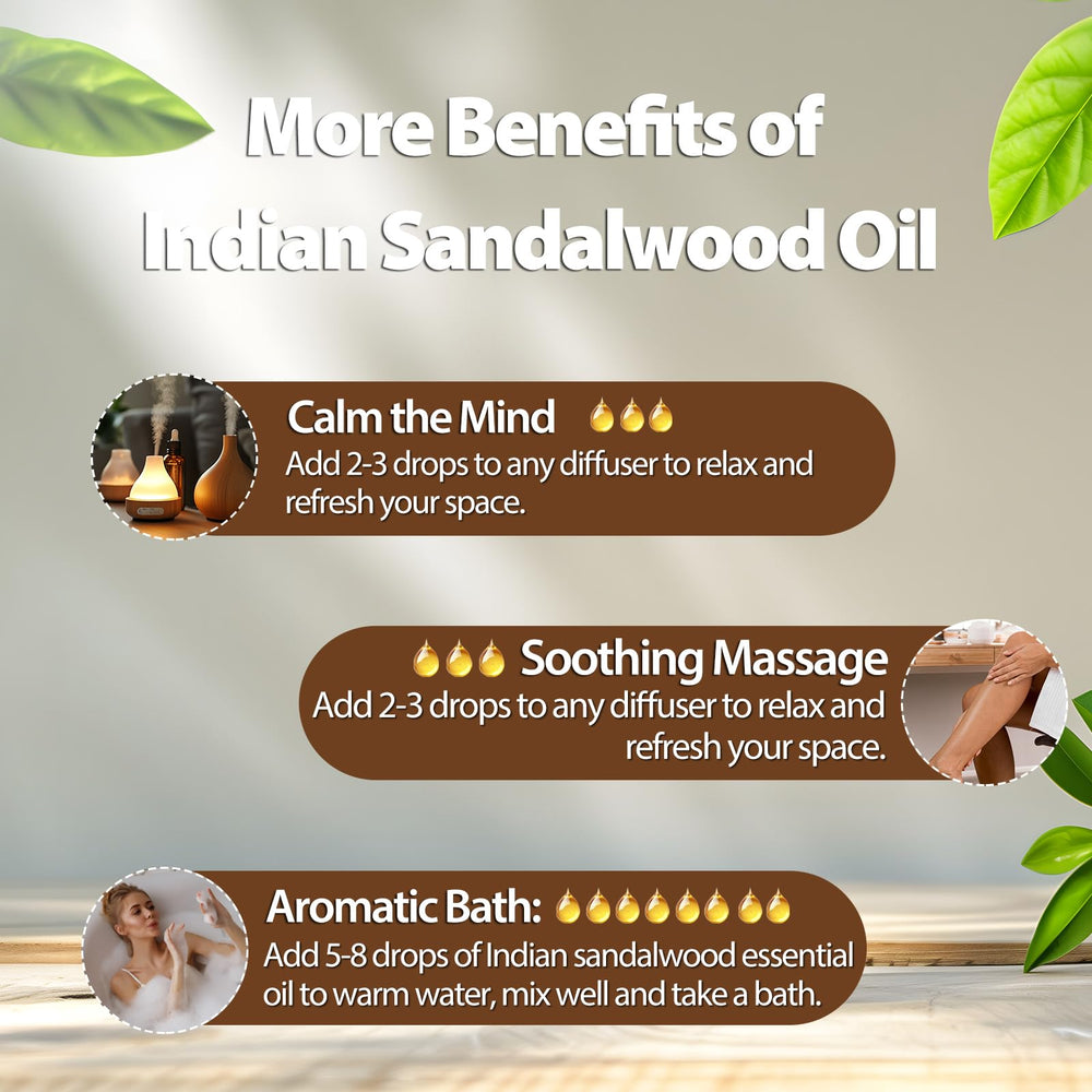 PHATOIL Indian Sandalwood essential oil foot bath setup