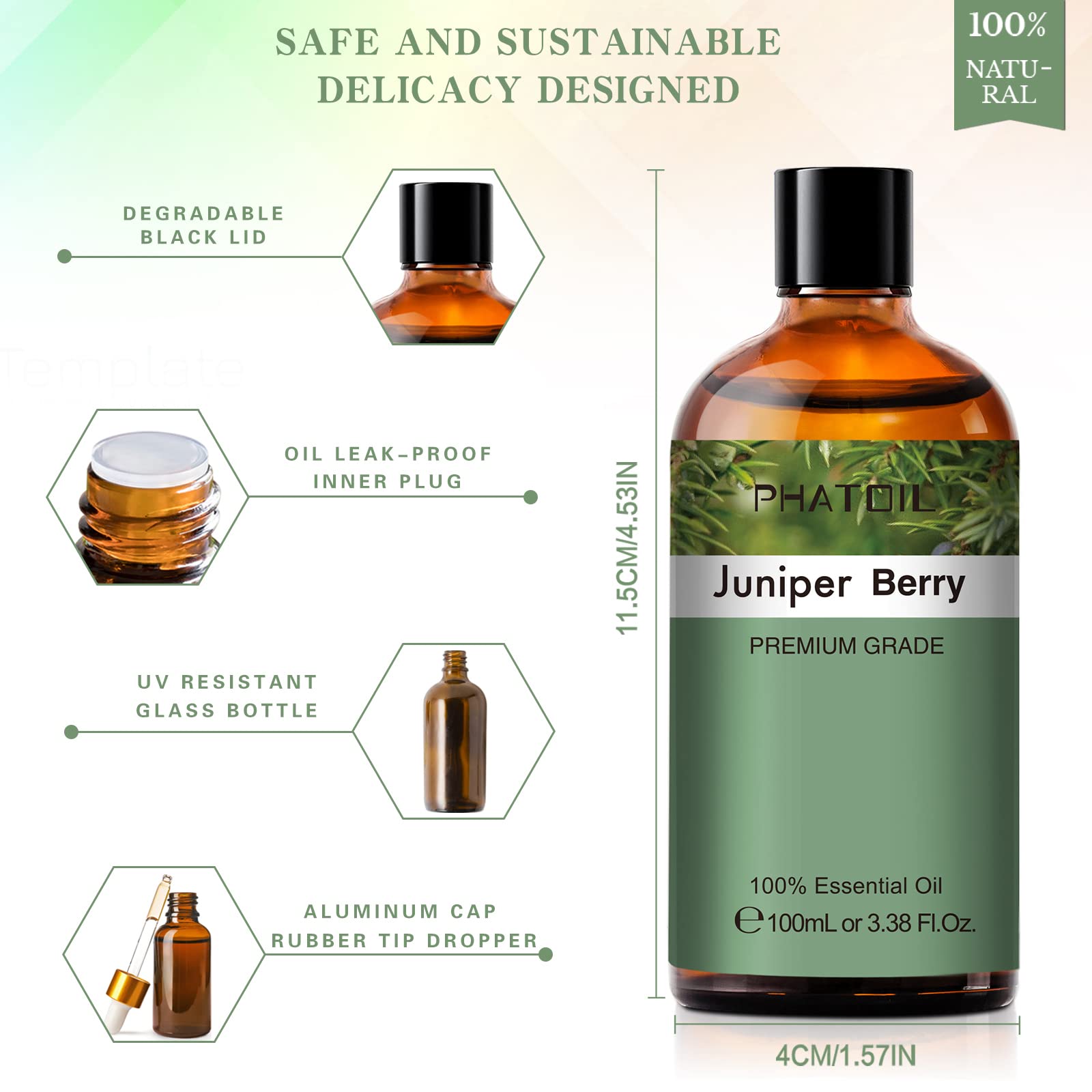 PHATOIL Juniper Berry oil adds aroma to bath bombs and more.