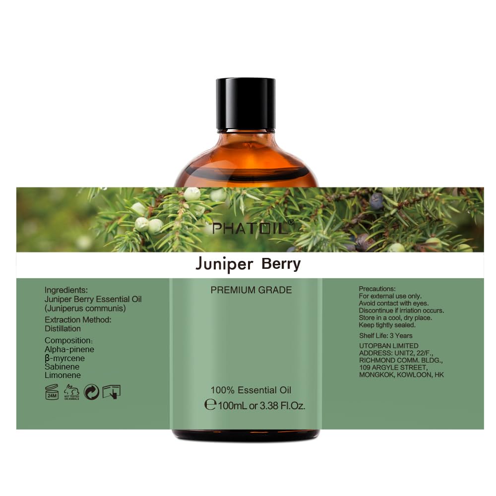 PHATOIL Juniper Berry dropper makes diluted application easy.