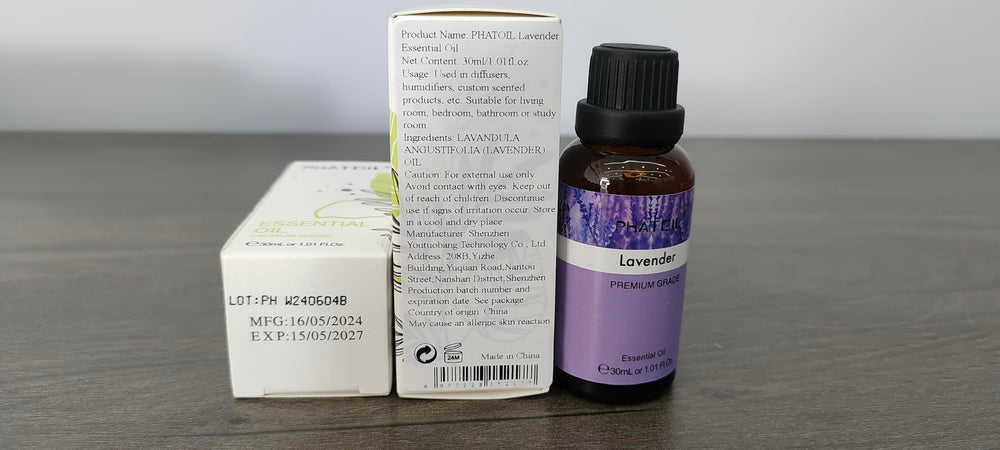 PHATOIL Lavender oil bottle ready for incense or crafts.