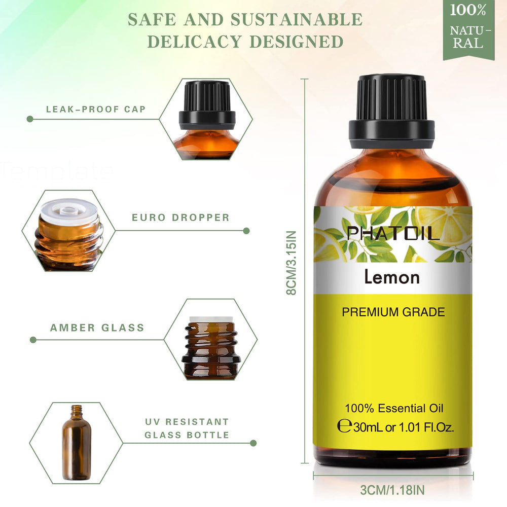 PHATOIL Lemon essential oil for soap and candle making projects.