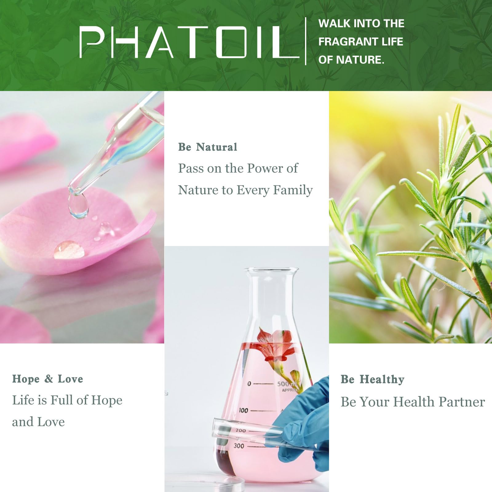 PHATOIL Lemon Eucalyptus oil suitable for diffusers, humidifiers, and room scents.