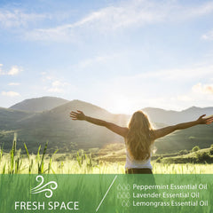 PHATOIL Lemongrass diffuser-use image showing a bright aroma in a room.