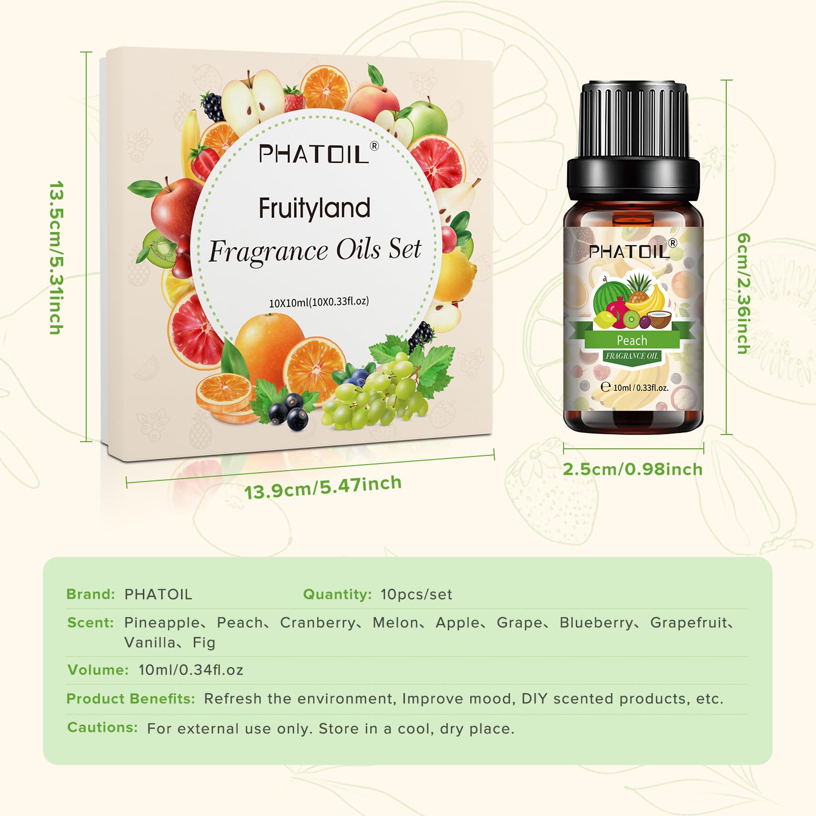 PHATOIL long-lasting scent suggests all-day fragrance for diffusers, candles, or soaps