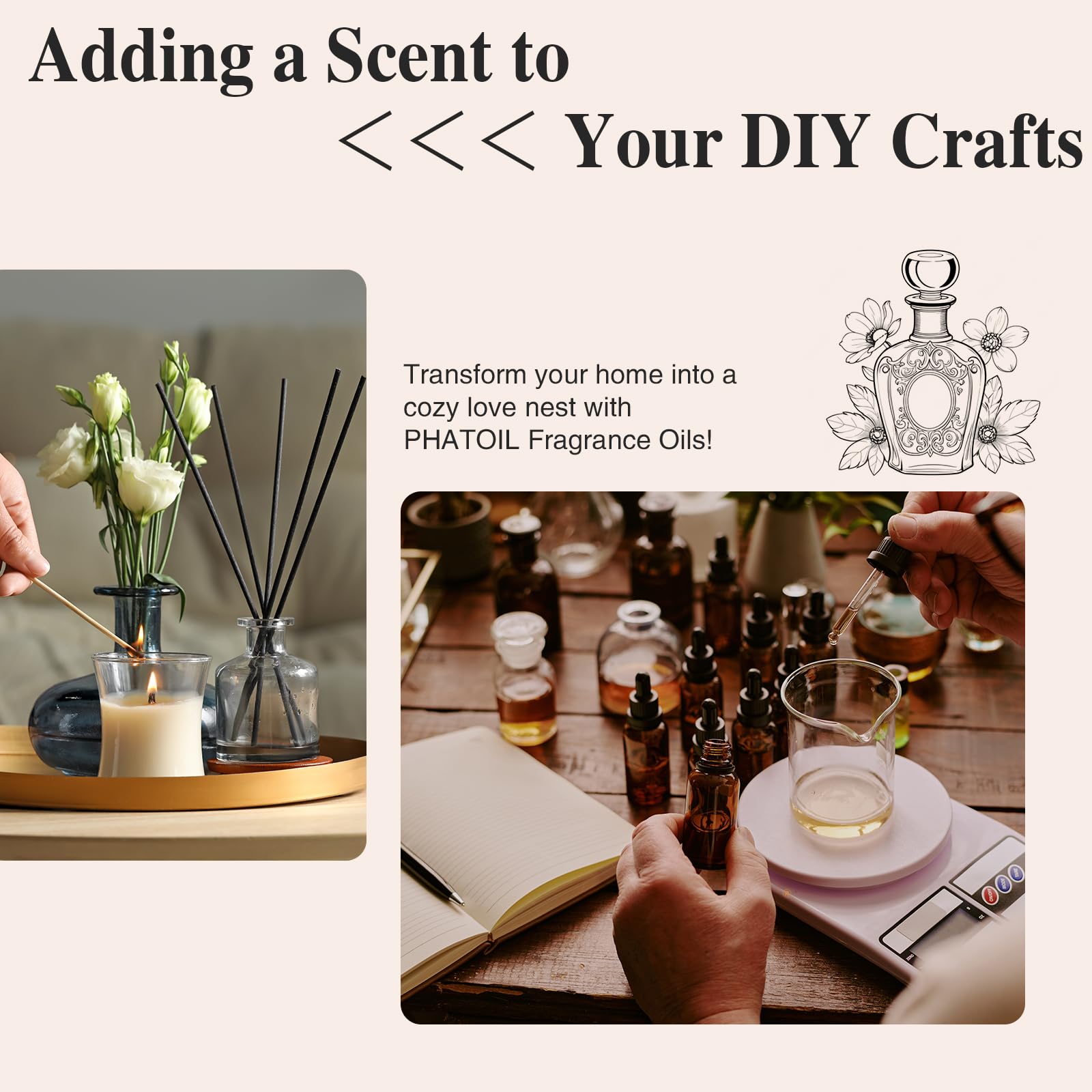 PHATOIL Orange Blossom oil used in candle making for citrusy notes