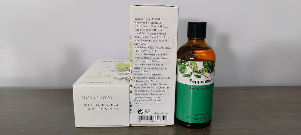 PHATOIL Peppermint Oil elegant packaging design for home use