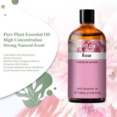 PHATOIL rose oil with glass dropper for precise pours