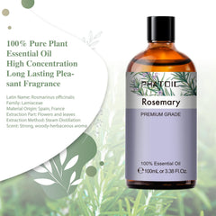 Aromatherapy diffuser scene with PHATOIL rosemary oil releasing a fresh herbaceous aroma.