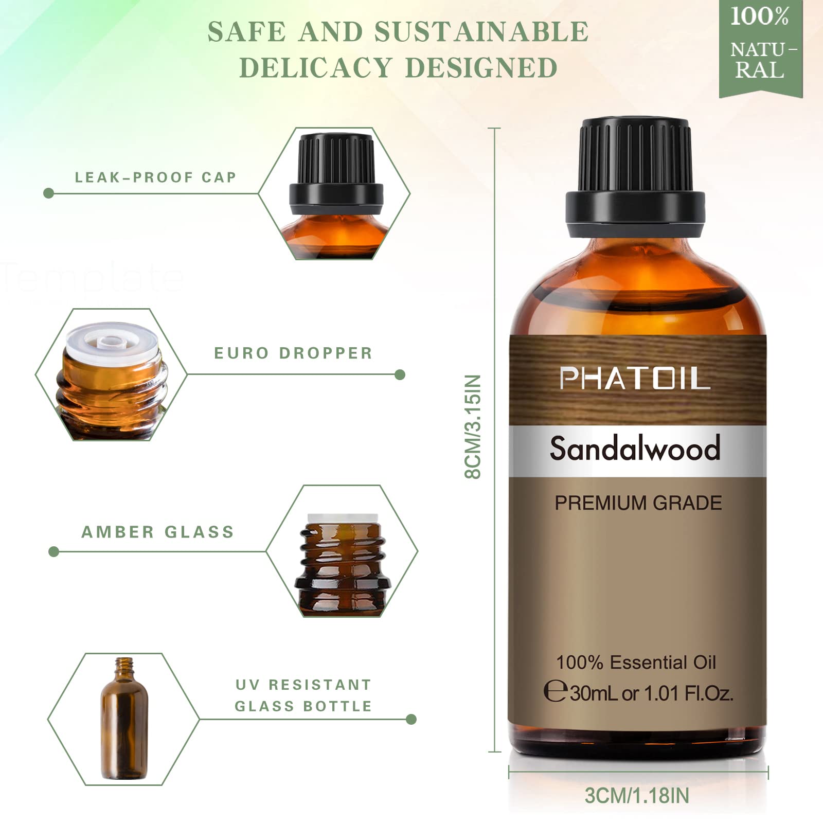 PHATOIL Sandalwood elegant gift packaging for fragrance gifts.