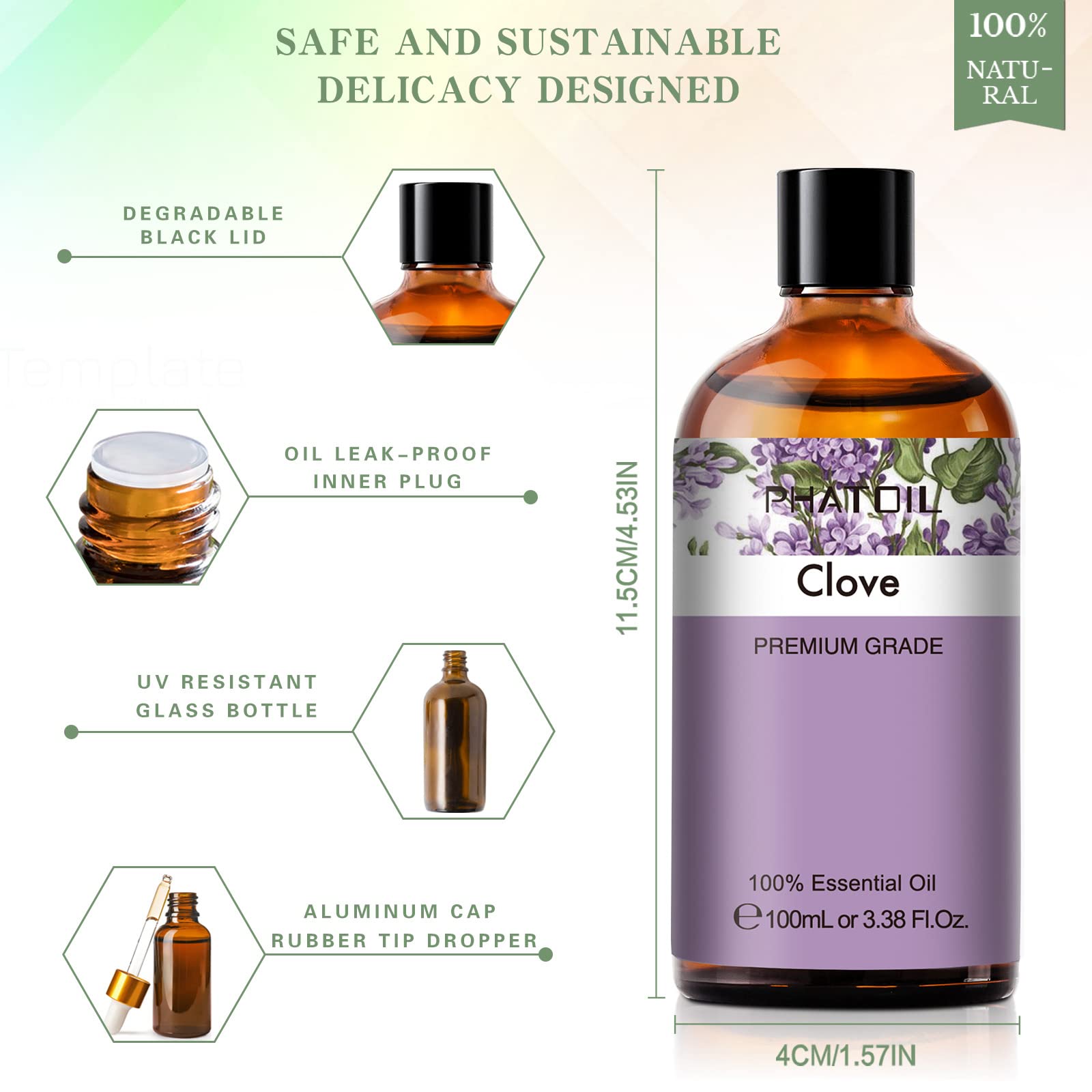 PHATOIL clove oil ideal for diffuser-based home fragrance.