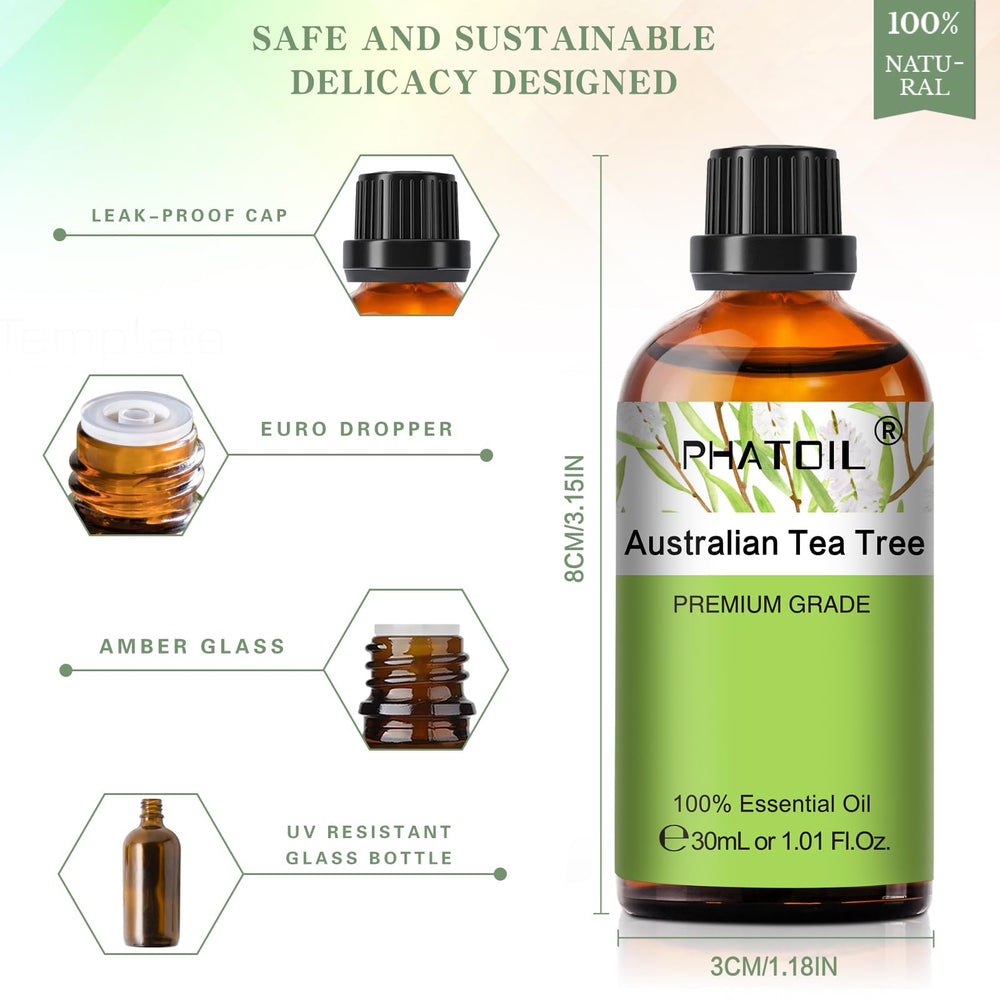 PHATOIL Tea Tree oil used in candle making for a fresh scent.