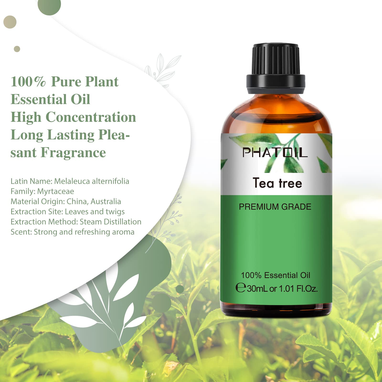PHATOIL Tea Tree Oil diffuser use for refreshing, inviting spaces.