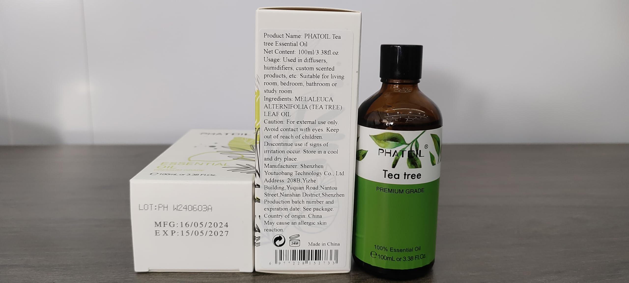 PHATOIL Tea Tree Oil lifetime warranty supports worry-free purchases.