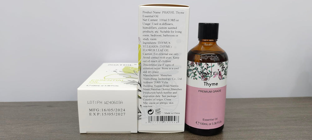 PHATOIL Thyme elegant gift packaging suited for fragrance lovers.