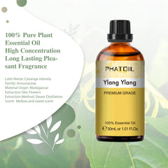 PHATOIL Ylang Ylang oil bottle with pour spout for easy fragrance addition